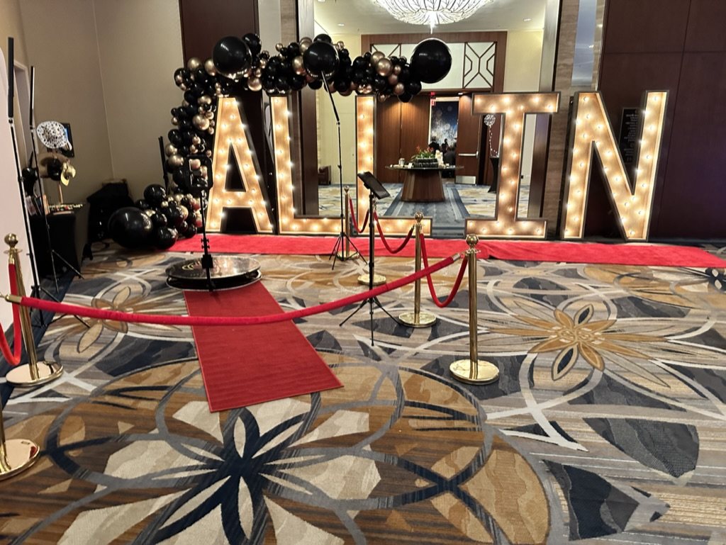 Acoustic guitarist in Miami - Corporate Event Entertainer James Grande (company party setup space)