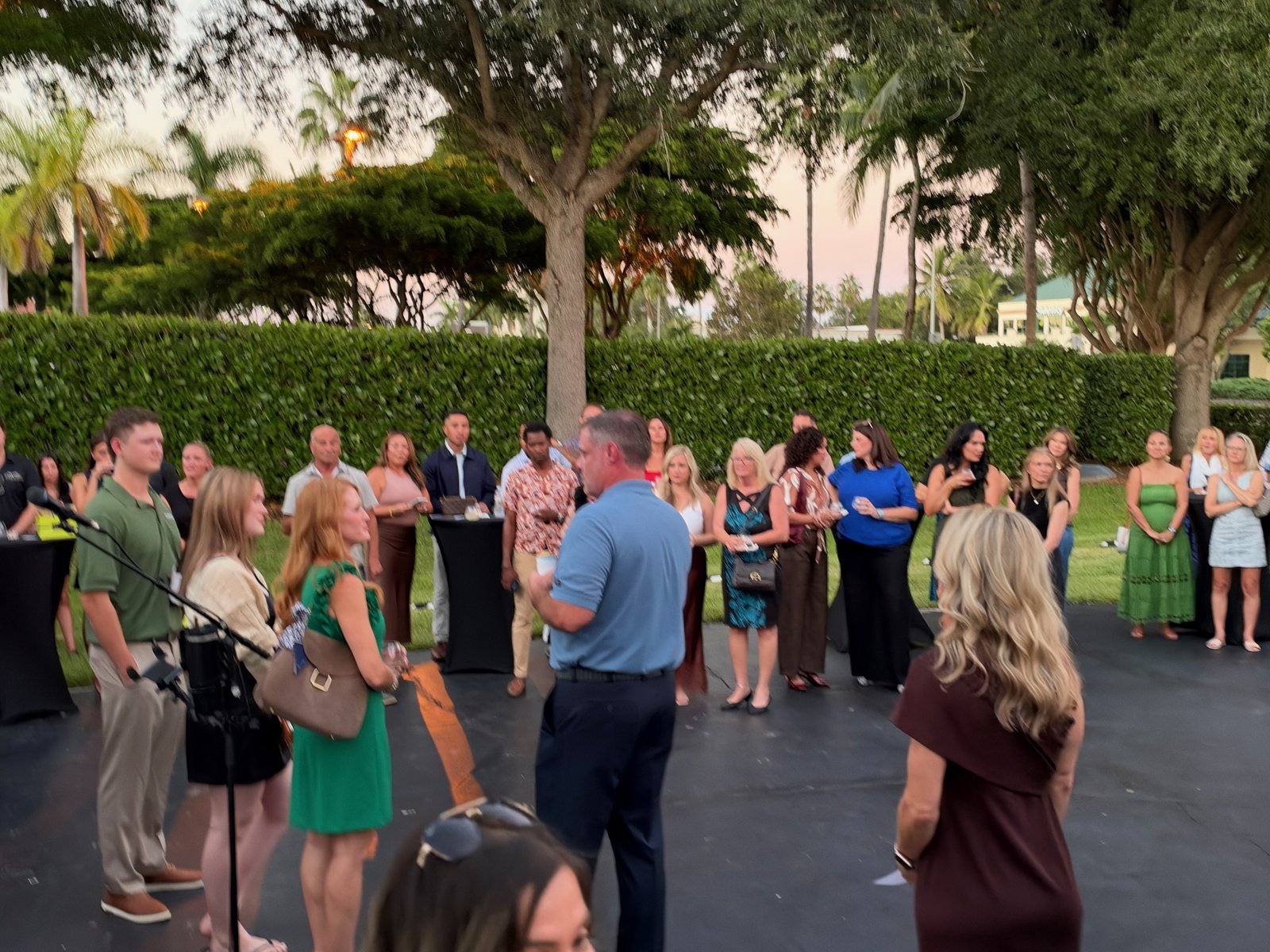 James Grande - Singer Guitarist - Corporate grand opening crowd in Naples, FL