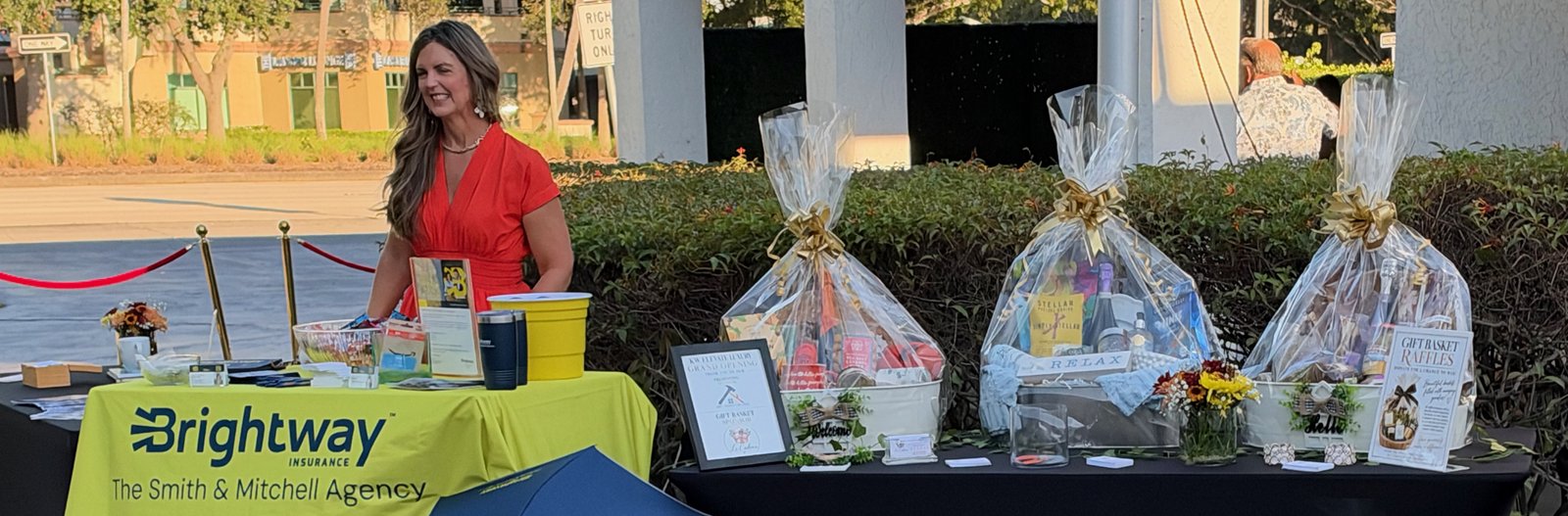 Sponsor table at the KW Elevate Luxury Grand Opening in Naples, FL